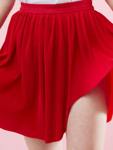 Swirl Skirt Red