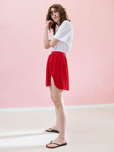 Swirl Skirt Red