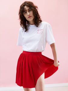 Swirl Skirt Red