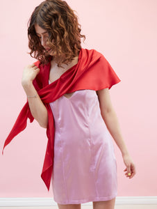 Pompeii Dress Lilac & Red