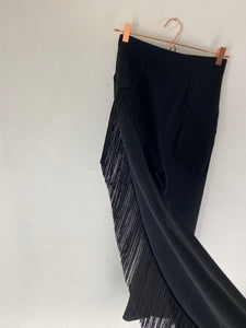 FANNY TROUSERS TASSLES BLACK